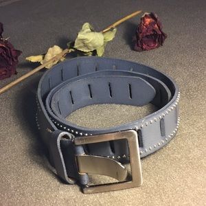 Grey silver studded belt